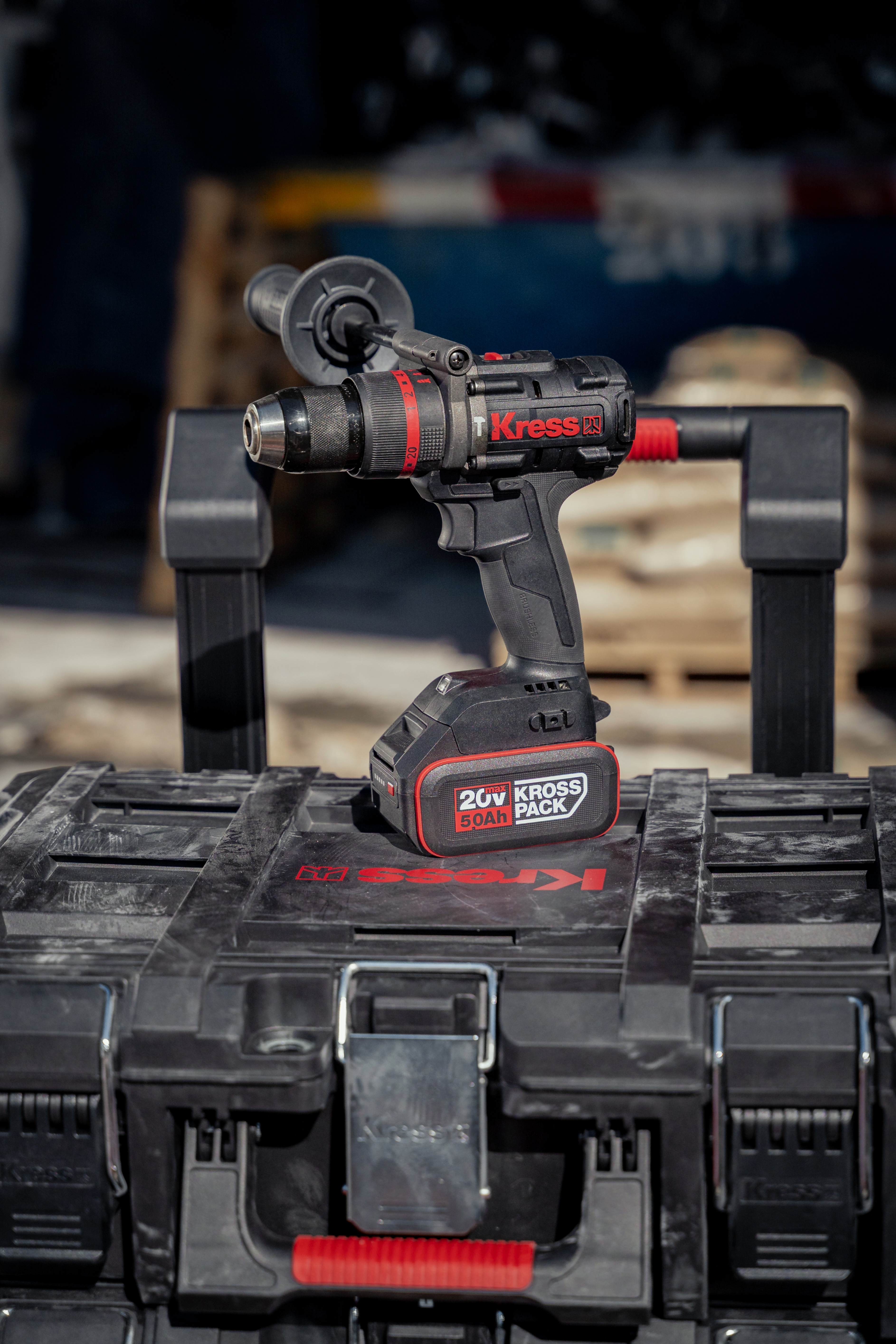 Taladro Percutor Brushless 20V 2bat 5Ah 150Nm